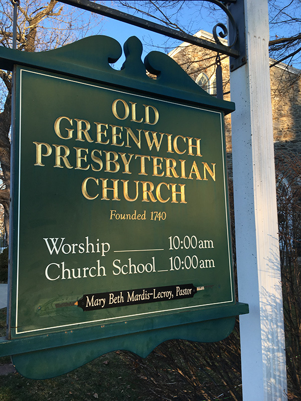 Old Greenwich Sign Mary Beth-Facilities